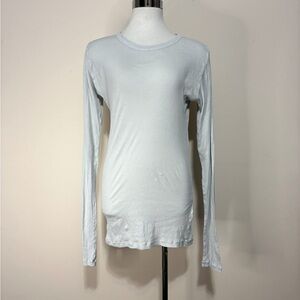 Haikure Women's “Ava Fine Rib” Long Sleeve Top - Light Gray